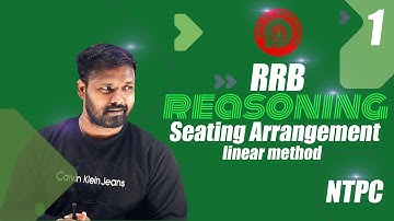 Seating Arrangement I Linear Method I RRB NTPC I Reasoning I shortcuts basics and tricks I Tamil