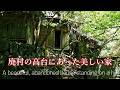 景色の良い林道の先には住民がいなくなった家々があった As I walked along the scenic forest road, I came across an old house
