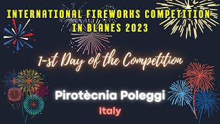 Фестиваль фейерверков Focs de Blanes 2023: Команда Pirotècnia Poleggi из Италии зажигает небо!
