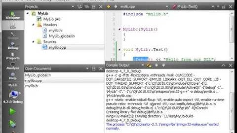C++ Qt 97  How to Create a DLL