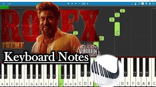 Rolex BGM Keyboard Notes (piano Cover) | Anirudh | Kamal Haasan | Suriya | Vikram screenshot 5