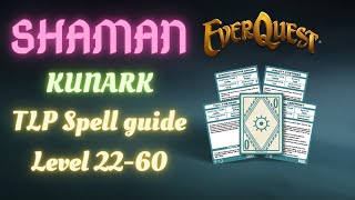 EVERQUEST TEEK TLP 2024 - New player Shaman guide for random loot Kunark spells level (22-60)