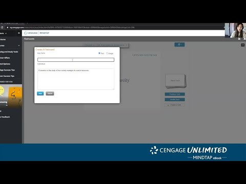 Creating Flashcards using the Highlighting Tool in MindTap