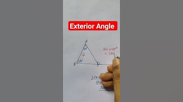 Exterior Angle || Triangle 📐 Rule