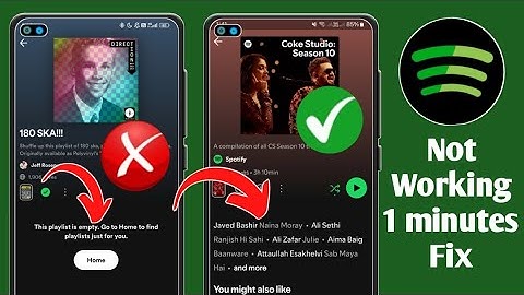 How to fix spotify playlist empty | spotify not playing songs | this playlist is empty spotify