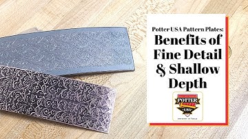 Potter USA Pattern Plates: Fine Detail and Shallow Depth