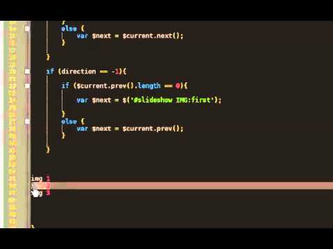 JQuery Slideshow - Part 2 - The Javascript