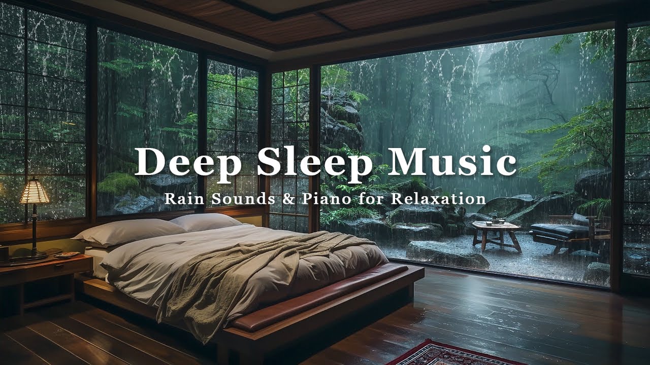 Soothing Deep Sleep Music - Soft Rain Sounds in Warm Bedroom with ...