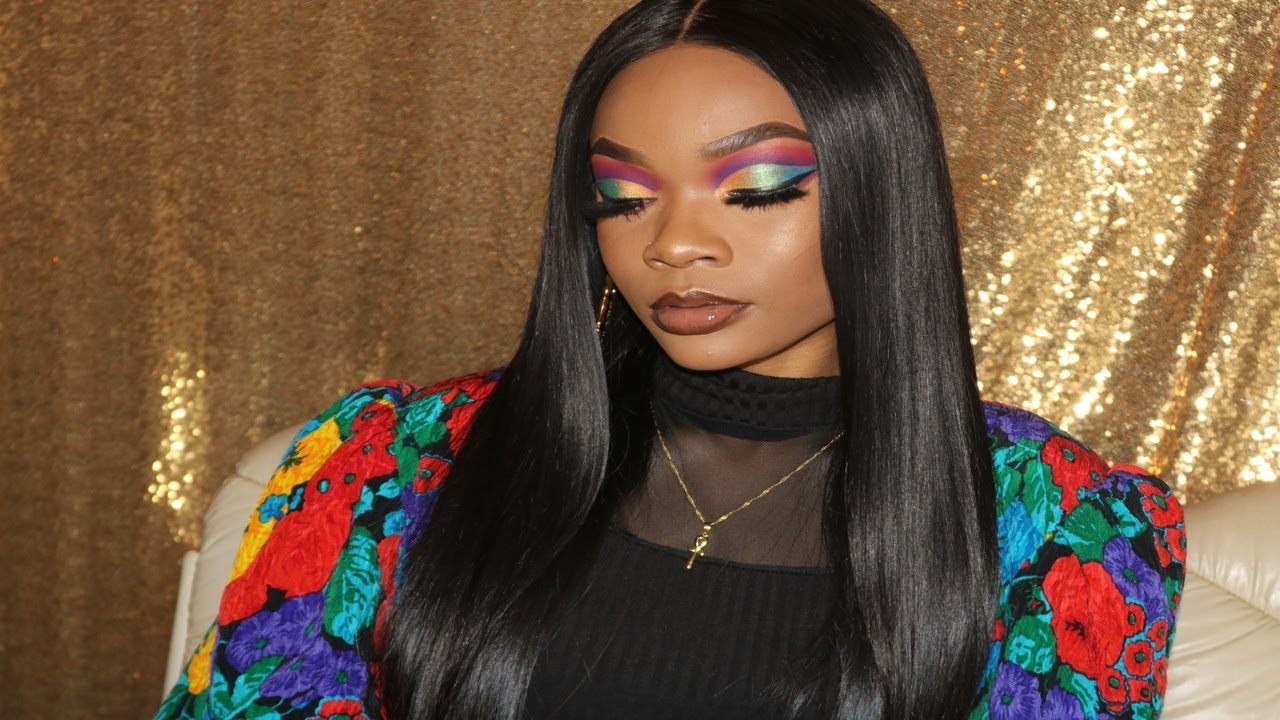 COLORFUL CUT CREASE MAKEUP TUTORIAL - YouTube
