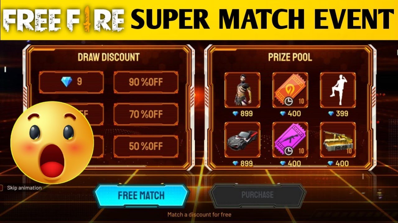 FREE FIRE// SUPER MATCH EVENT😱// HOW TO COMPLETE SUPER MATCH EVENT// FULL DETAILS