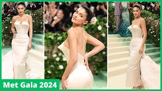 Kylie Jenner Stuns in Sensational Ivory Dress || MET GALA 2024