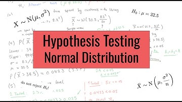 A-Level OCR A - Hypothesis Testing using Normal Distribution