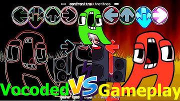 FNF Character Test | Gameplay VS Vocoded | Alphabet Lore | FNF Mods