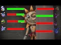 Sfm fnaf top 10 security breach vs fight animations with healthbars