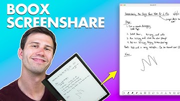 How to screen share on Boox Note Air 2 Plus