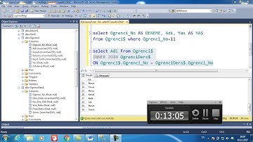 MSSQL - Microsoft SQL Sorgu Örnekleri -1