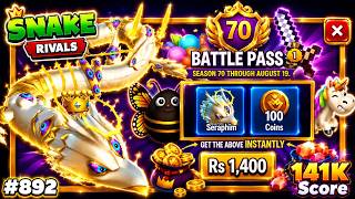 Snake Rivals | SEASON 70 Is Here - SERAPHIM Snake - Snake Gameplay  139k Score | TheBeastGaming840 screenshot 5
