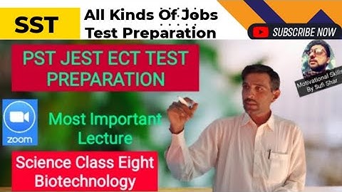 Science class 8 CH 3  | SST PST JEST ECT Test preparation |Biotechnology | Secondary School Teacher