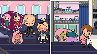 Mom Gave Birth On The Plane Because Dad Cheated On Her With A Flight Attendant | Toca Life Sad Story