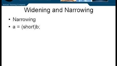 java tutorial Lesson11 Widening and Narrowing