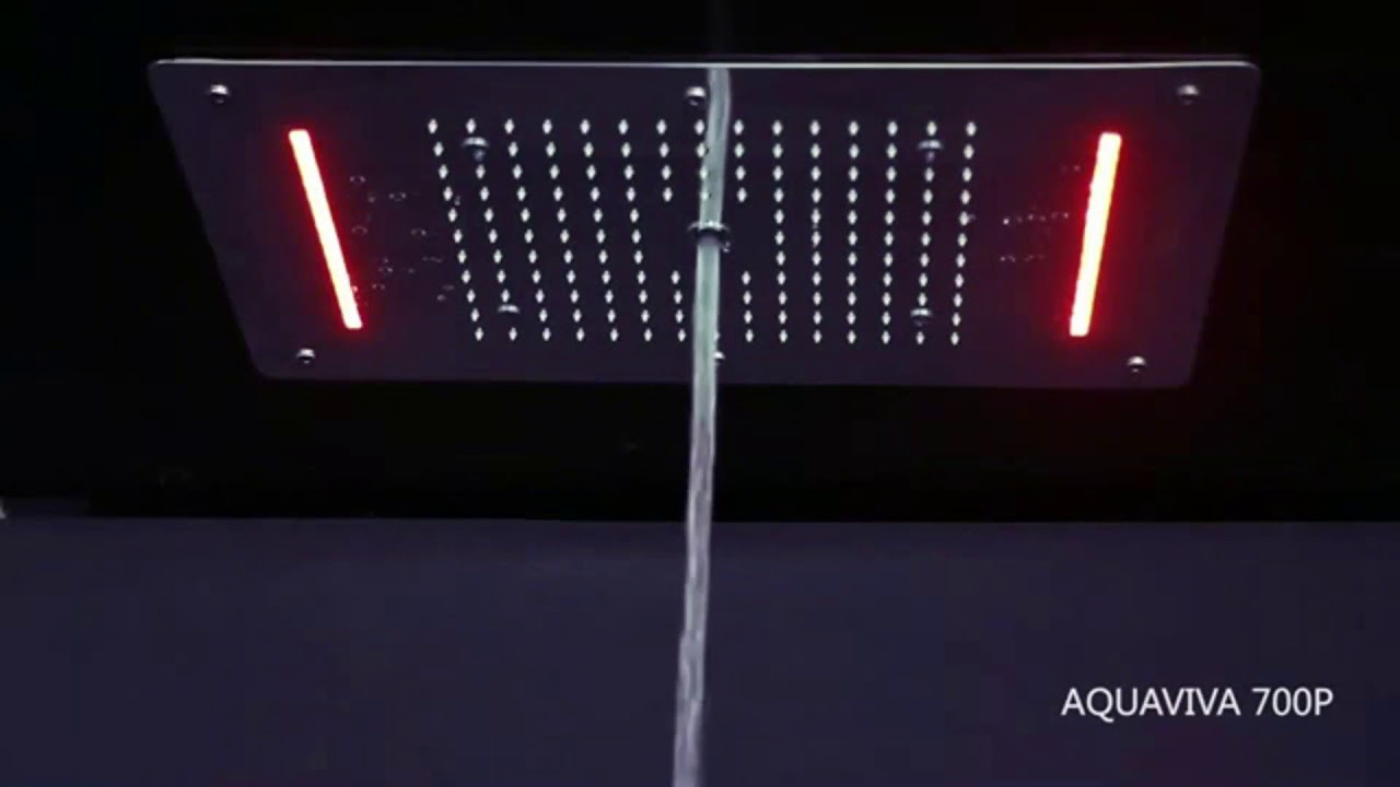 Super Luxury Shower 5 Function Recessed Ceiling Mount LED Large Shower Set System