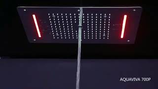 Super Luxury Shower 5 Function Recessed Ceiling Mount LED Large Shower Set System