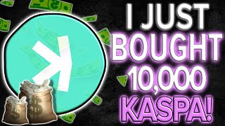 $KAS KASPA🔥 – JUST BOUGHT 10,000 MORE KASPA! | MAJOR BULLISH CATALYSTS IMMINENT + ALPHA