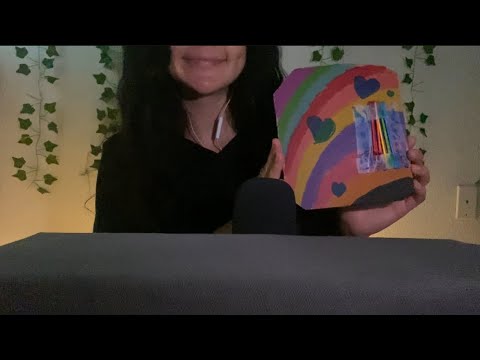 ASMR with Trigger Board Made By My Goddaughter ❤️ | Tapping & Tape trigger