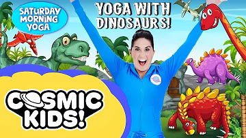 Kids Yoga with Dinosaurs! 🦖 | Dinosaur Videos for Kids | Cosmic Kids