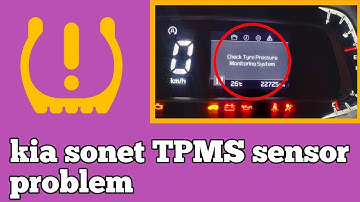 Check tyre pressure monitoring system in kia sonet | kia sonet tpms sensor problem.