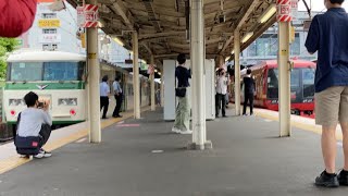 【253系が185系を抜かす】久喜駅 特急日光通過
