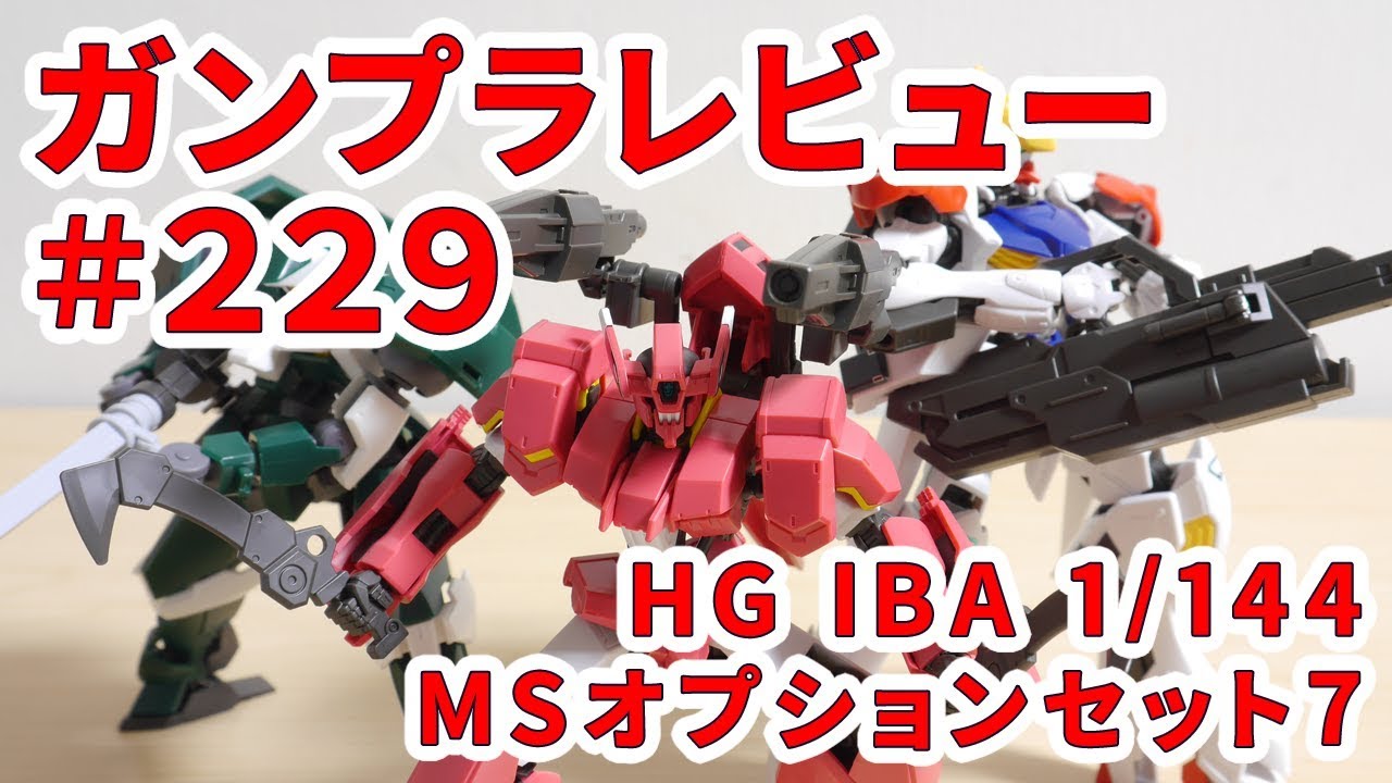 ガンプラレビュー#229 [HG IBA 1/144 MSオプションセット7] 007