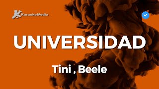 Tini , Beele - Universidad (Karaoke)