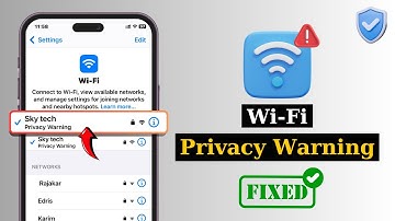 How To Fix Privacy Warning on WiFi iPhone iOS 18 | Remove WiFi Privacy Warning