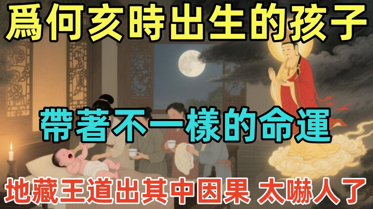 爲何亥時出生的孩子，帶著不一樣的命運，地藏王道出其中因果，太嚇人了！#佛淨 #佛學 #佛陀 #佛法 #佛教 #修行
