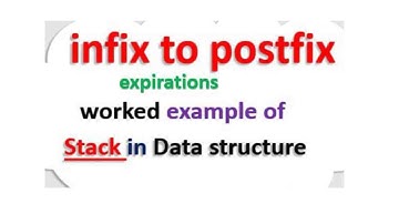 Infix to postfix expirations worked examples Stacks in Data structure በአማረኛ/ Amharic.