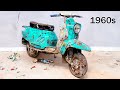 Fast Restoration 1960s Piaggo Vespa Scooter | Little Abandoned Motorcycle - Full Restoration