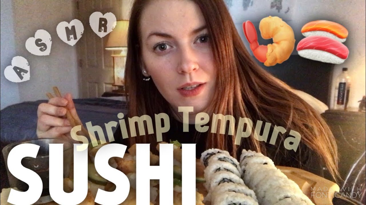 HOMEMADE SUSHI 🍣 🍤 ~ ASMR Mukbang Relaxing Eating Sounds
