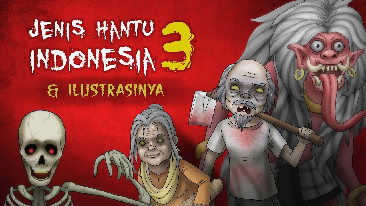 Jenis Hantu Di Indonesia 3 Ilustrasinya Kartun Hantu Cerita