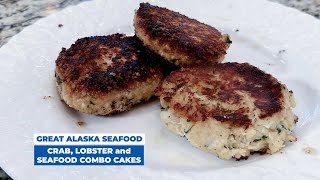 How to Prepare Great Alaska Seafood Crab, Lobster, and Seafood Combo Cakes #shorts #crabcakes