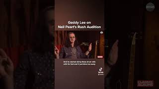 Geddy Lee on Neil Peart's @rush Audition #shorts