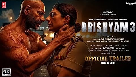 Drishyam 3 - Teaser Trailer | Ajay Devgn | Shriya Saran,Tabu , Akshaye Khanna,Saurabh Shukla In 2025