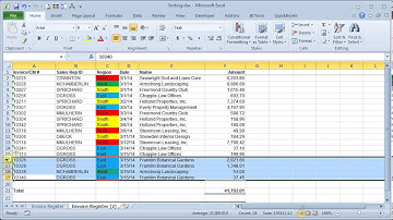 Excel Advanced Sorting Options