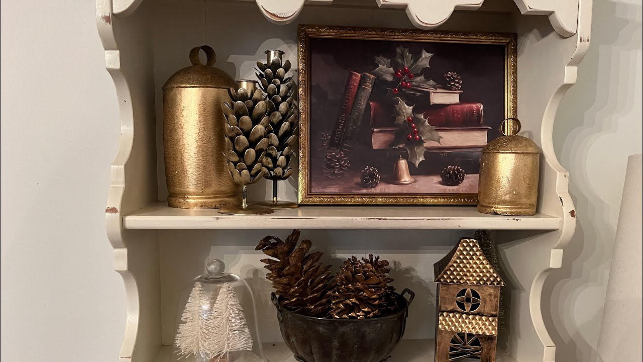 Decorate with me for Christmas - living room secretary desk