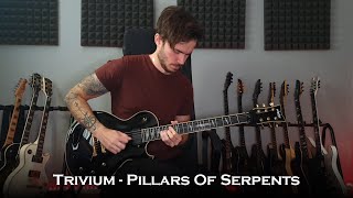 Trivium  Pillars Of Serpents guitar Cover  All Solos  One Take