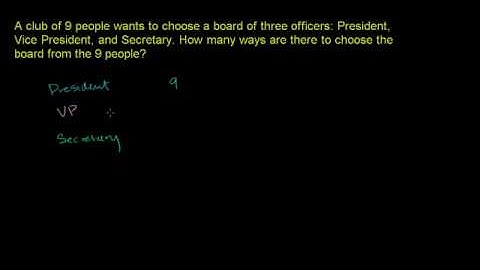 01   Permutations and combinations   05   Example  Ways to pick officers