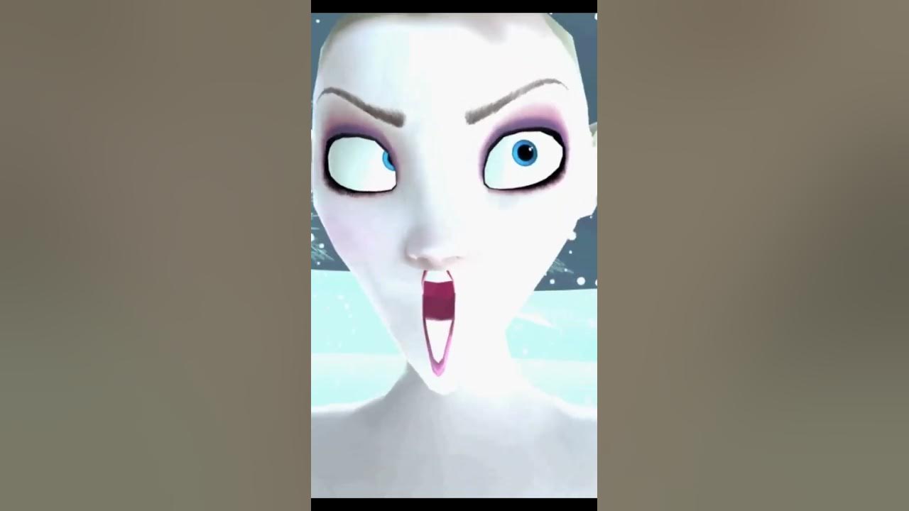 Frozen "Where’s my hair?" 🥲 #elsa #frozen #frozen2 (Headphone Warning)