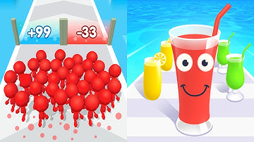 Satisfying Mobile Games Play 9999 Tiktok Games Count Masters VS Juice Run