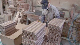 Its Amazing The Process Of Making An Elegant End Grain Cutting Board Using A Wooden Stick