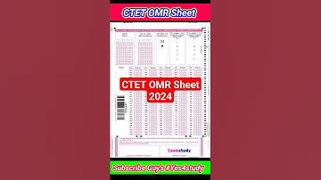 💥CTET OMR Sheet 2024 #ctet2024 #ctet ##ctetomrsheet #omr #shorts #subscribe #viralvideo